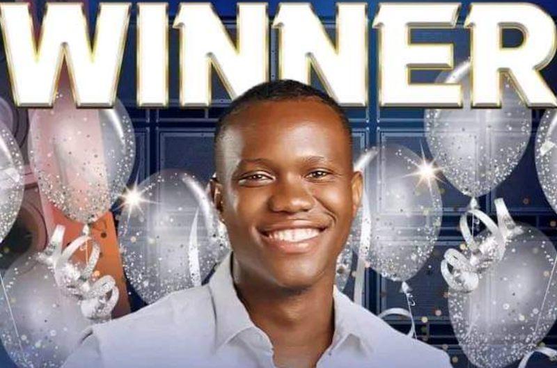 Victory Gbakara reacts after winning Nigerian Idol Season 8