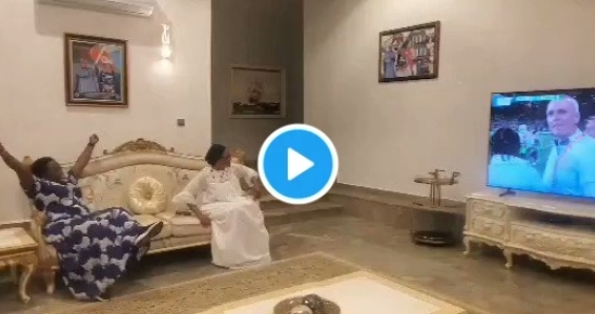 FIFA Women's World Cup: Watch moment Nigeria's First Lady, Remi Tinubu celebrated Falcons historic win against Australia [VIDEO]