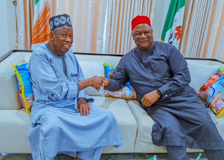 PDP chieftain, Anyim Pius visits APC National Chairman
