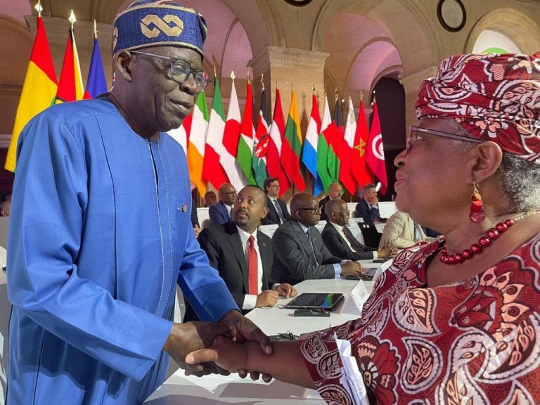 Tinubu, Okonjo-Iweala meet at presidential villa