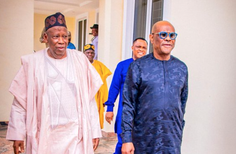 PHOTOS: Ex-Gov Wike visits APC National Chairman, sparks defection rumours
