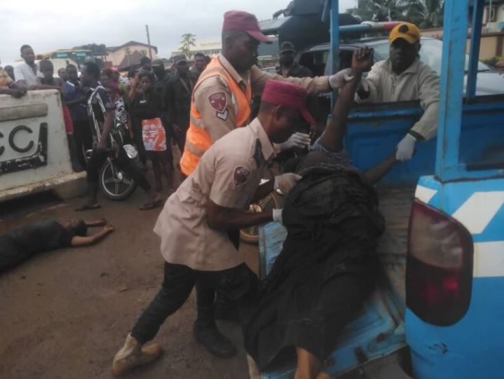 5 women die as container crushes bus in Anambra