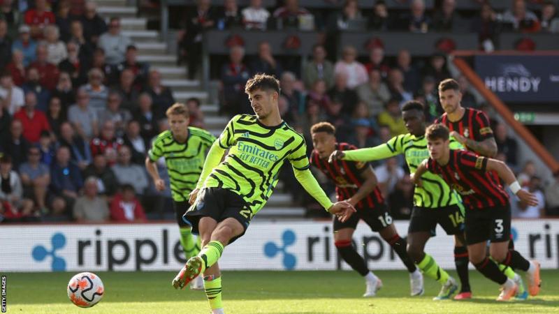Havertz scores first Arsenal goal in Bournemouth win