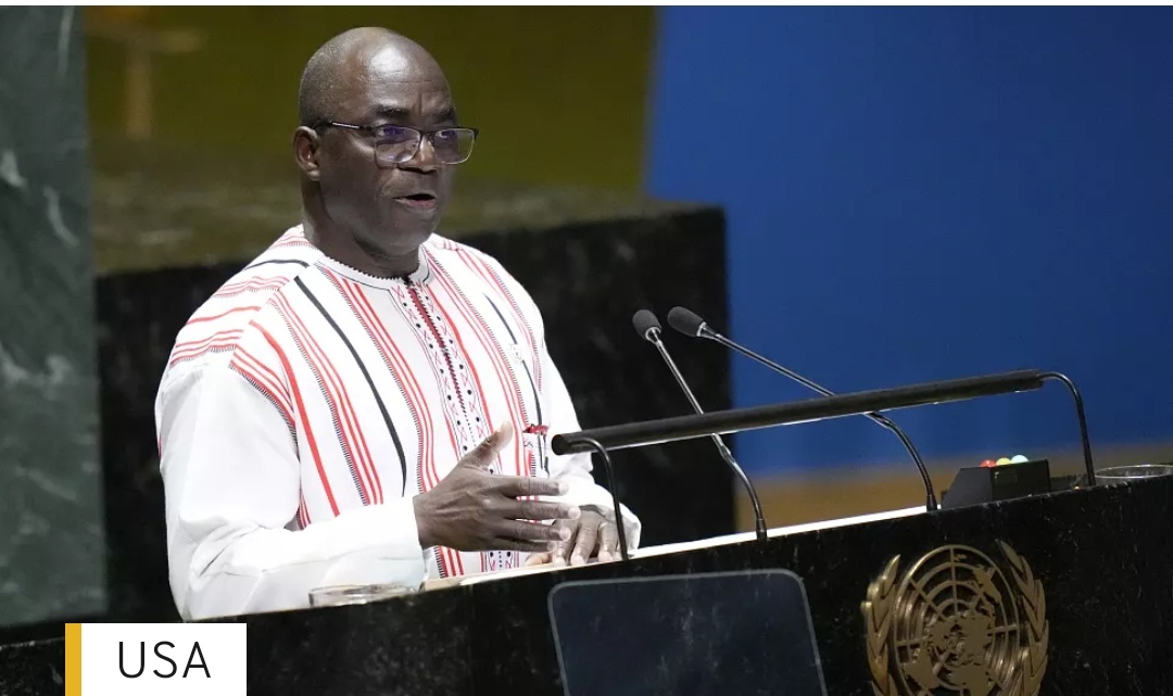 UNGA: Burkina Faso warns against libya scenario in Niger, slams “International Hypocrisy”