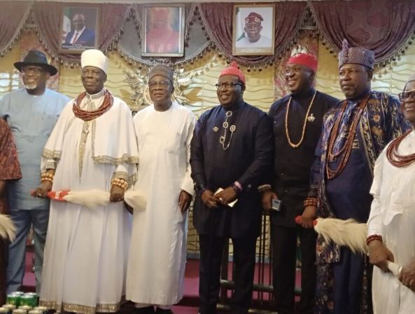 Niger Delta minister, Momoh, visits Orodje of Okpe, seeks collaboration to curb insecurity in N/Delta