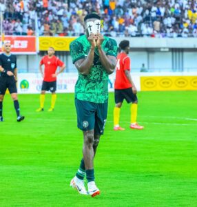 Awoniyi explains reasons behind goal celebration against Sao Tome and Principe