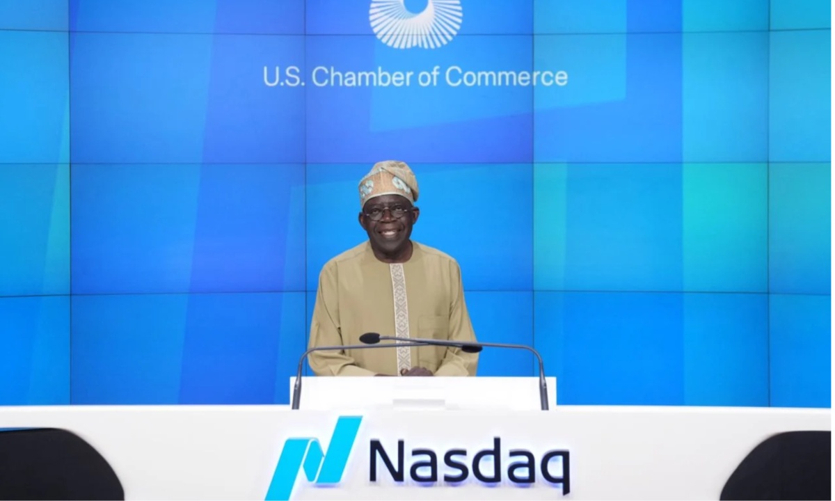 NASDAQ: Tinubu becomes first African President to ring closing bell