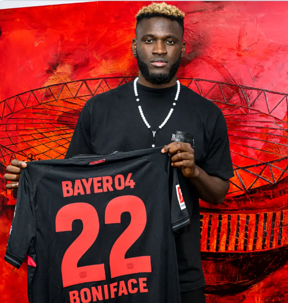 Bundesliga: On-form Nigerian striker, Boniface scores brace in Leverkusen 4-1 drubbing of Heidenheim