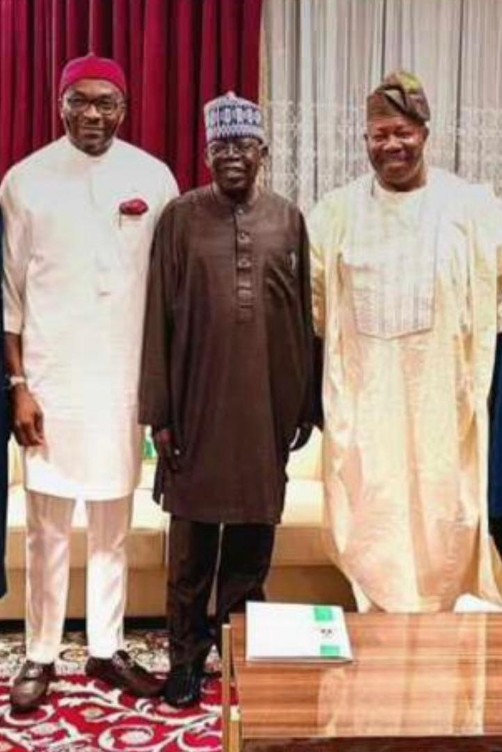 Akpabio, Kalu lead senators to Villa, brief Tinubu on outcome of IPU assembly, hail President on victory at S’Court +Photos