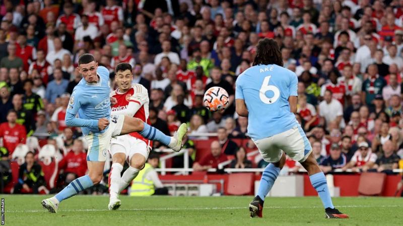 Arsenal v Man City: Gabriel Martinelli seals late win for Gunners