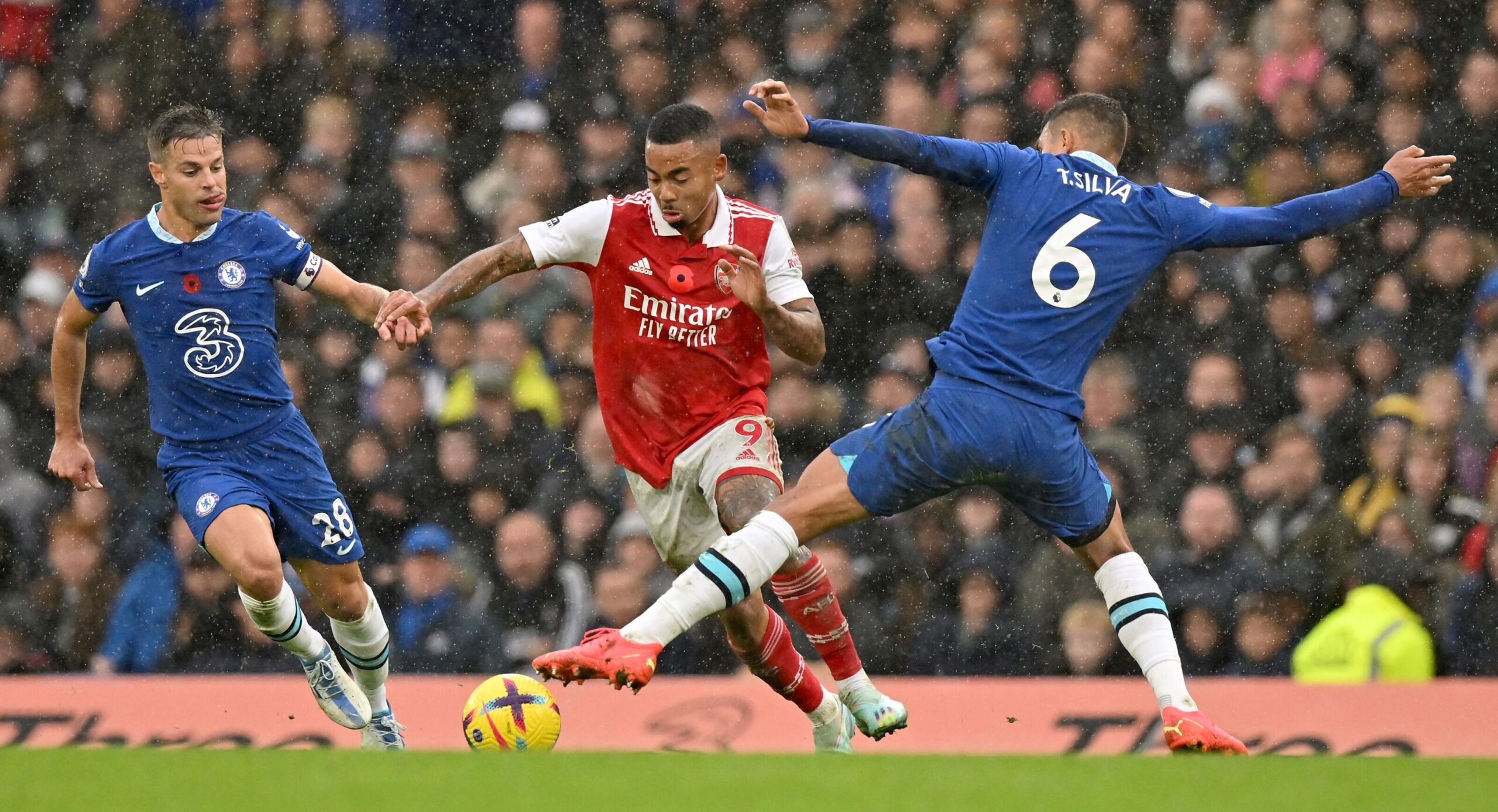 EPL: Chelsea surrender two goal lead in draw with Arsenal