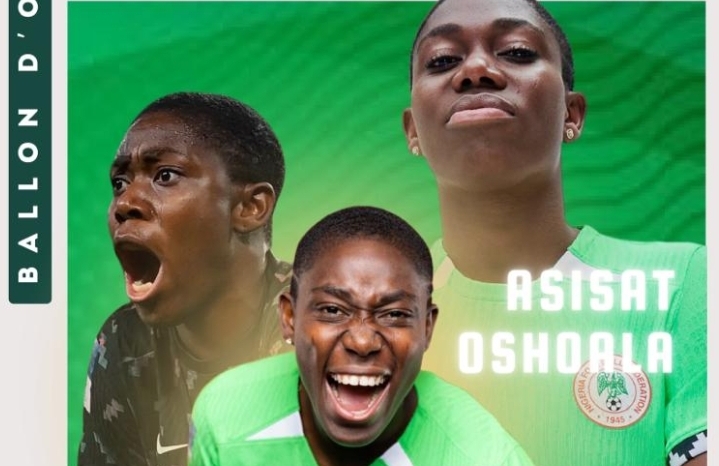 Oshoala joins Osimhen in Ballon d'Or history book
