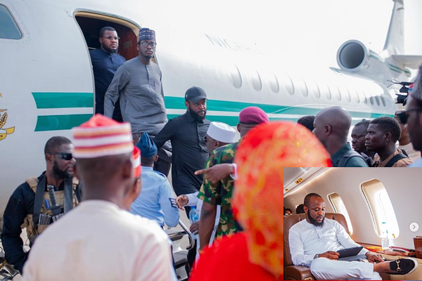 Knocks as Seyi Tinubu flies Presidential jet to attend social event in Kano