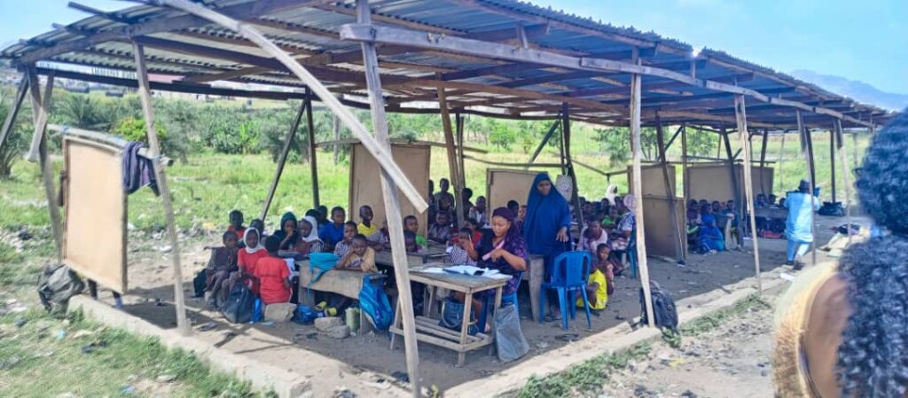 Wike directs reconstruction of FCT school where pupils sit on bare floor