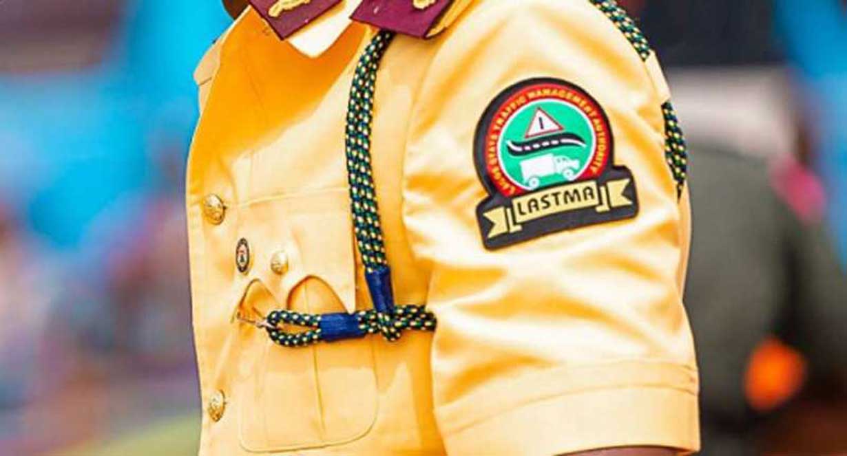 LASTMA rescues driver as truck plunges from Lagos bridge
