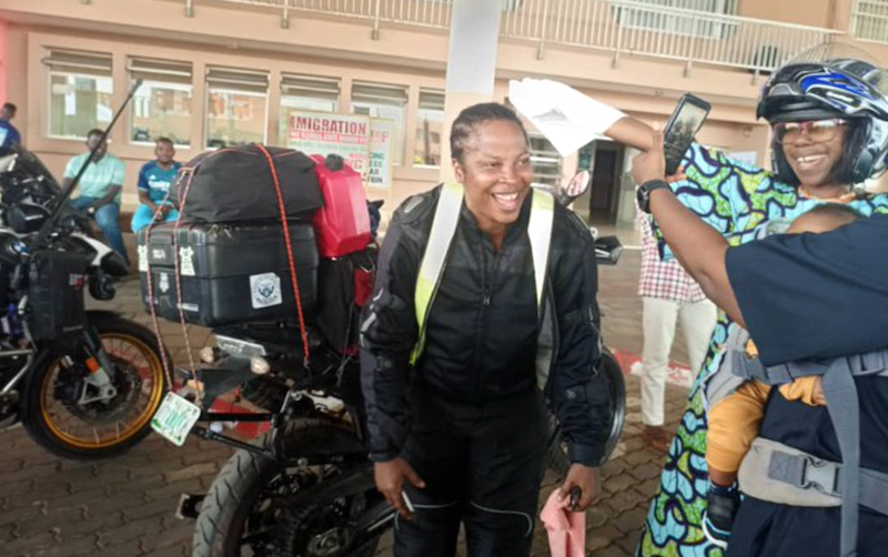 How female customs officer travelled 12 African countries on bike
