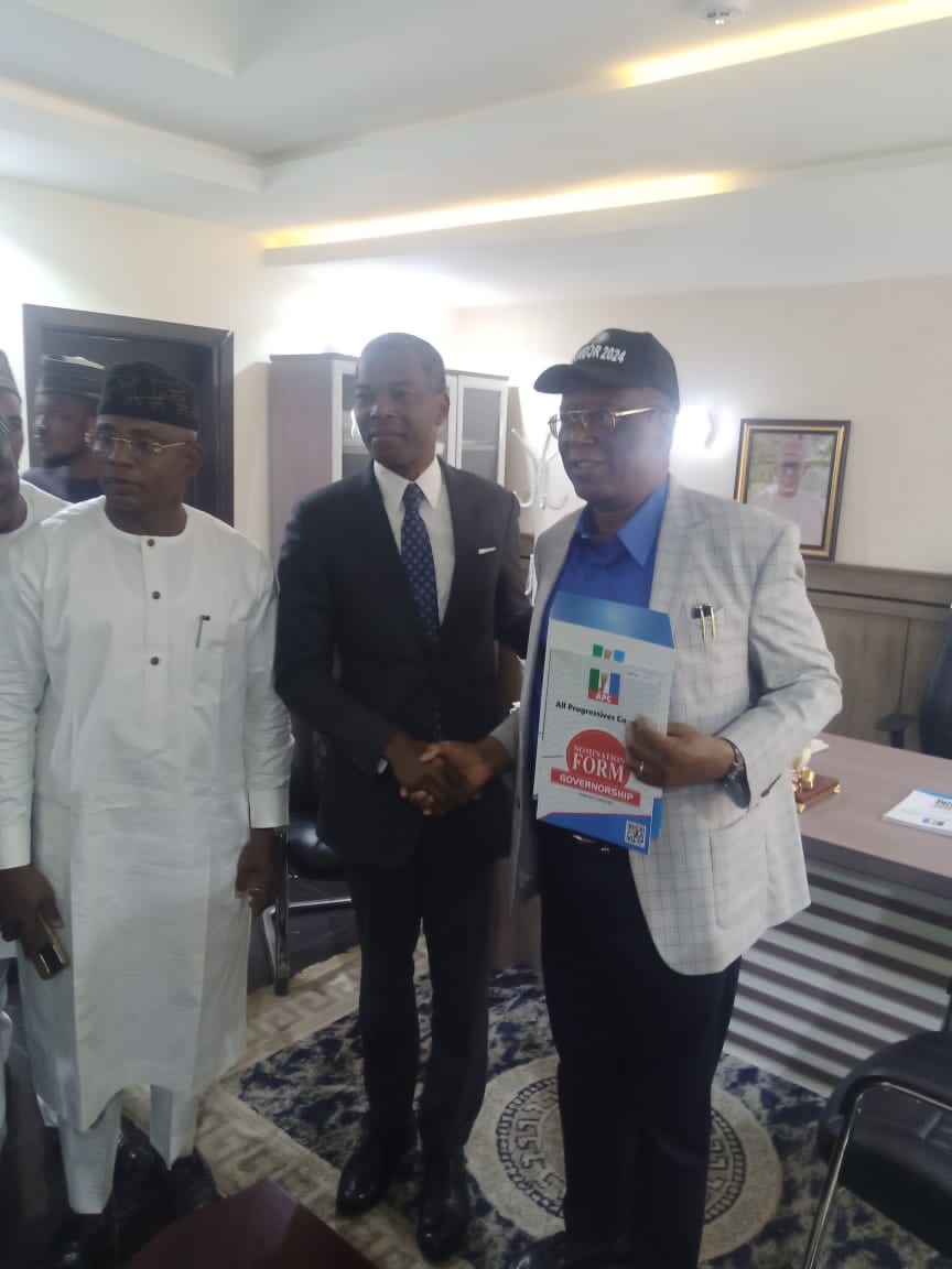 BREAKING! Senator Osunbor picks Edo 2024 guber nomination forms, vows to reposition the state to greater glory+Photos