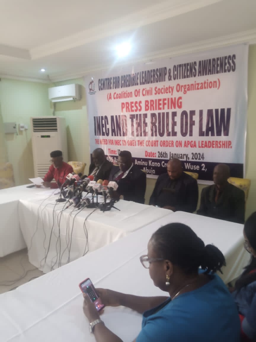 APGA crisis: Coalition of 50 CSOs ask INEC chairman, Mahmud to obey Court order
