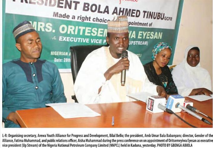 VP Upstream NNPCL: Arewa group says those calling for Eyesan’s removal are sponsored blackmailers