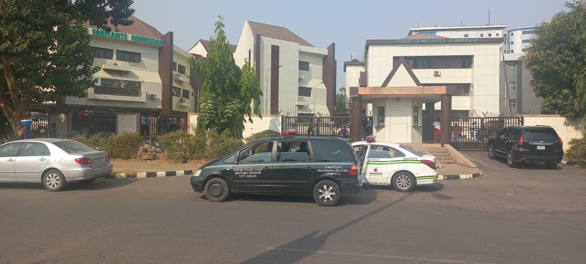 Photos: PCC staff protest over unpaid salary, locks up commissioner in office