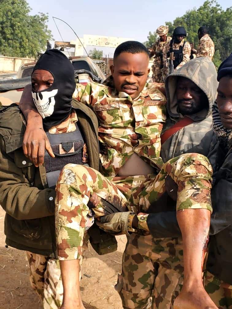 Just in: Nigerian soldier injured as Maj Gen’s vehicle runs over IED planted by Boko Haram