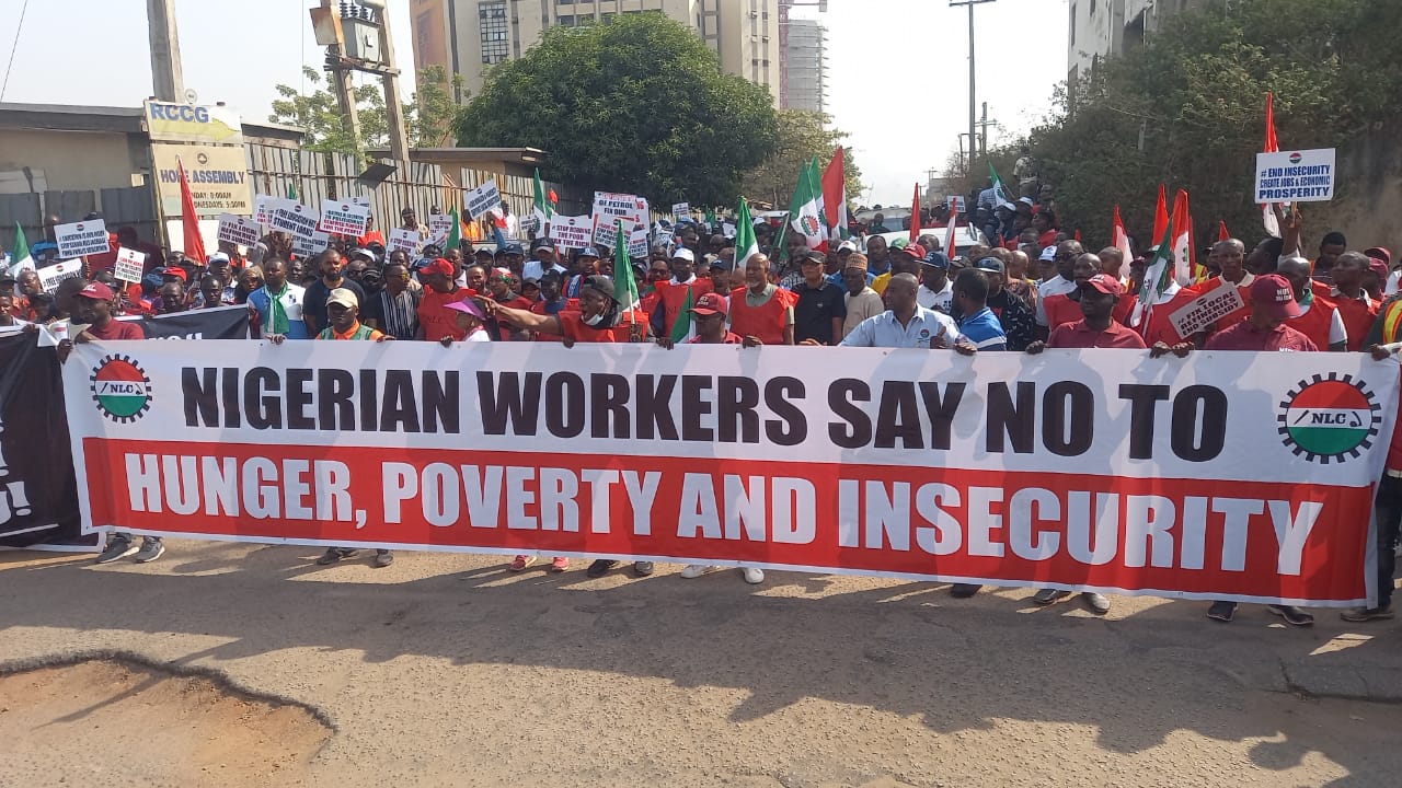 HARDSHIP: Ajaero led protesters take over NASS(PHOTOS)