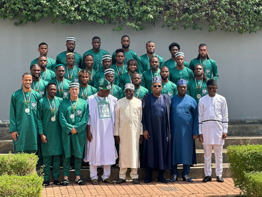 UPDATED: Tinubu confers MON award on Super Eagles players