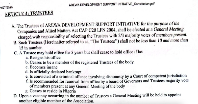 Original Article 4G of the Trustees