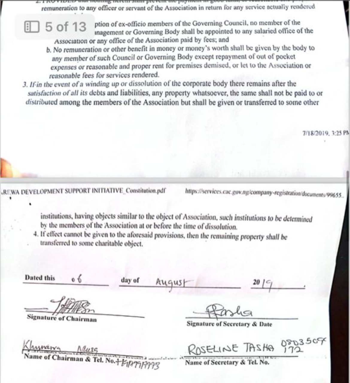Original signatory