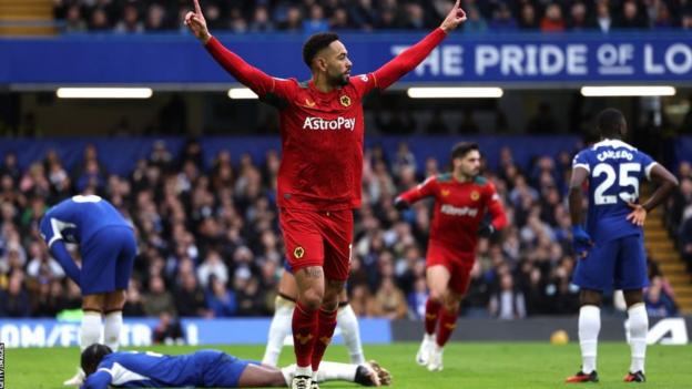 EPL: Wolves stun Chelsea at Stamford Bridge