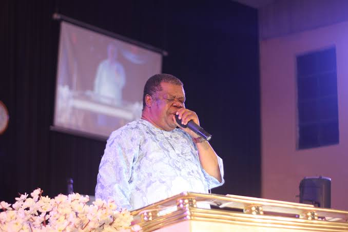 Uma Ukpai reacts after bagging Lifetime Achievement award