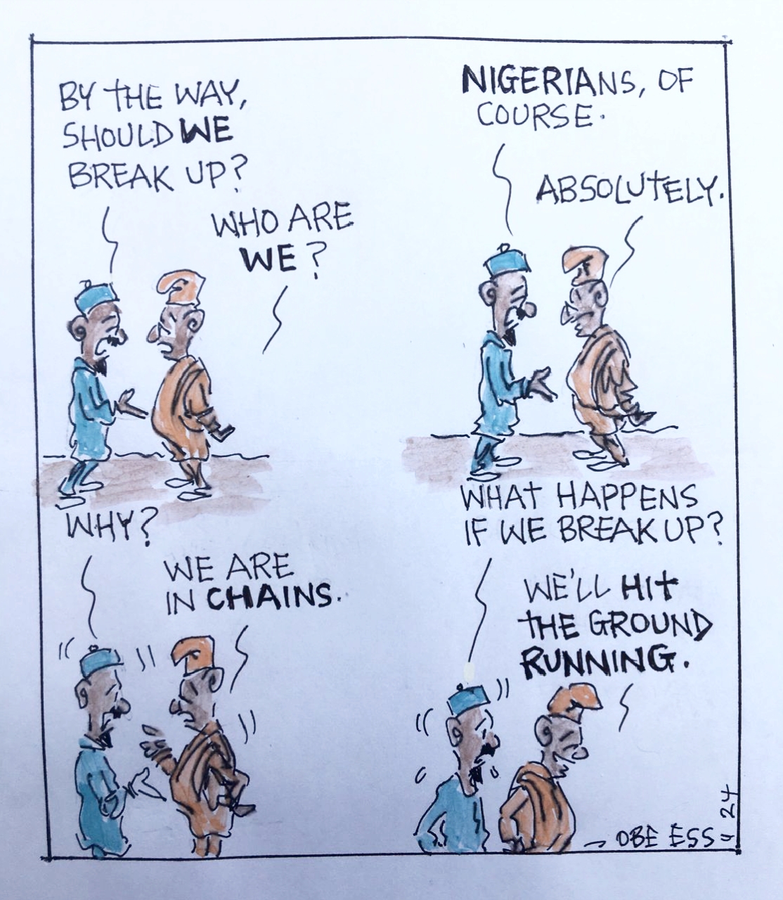 CARTOON OF THE DAY: Why Nigeria should break up