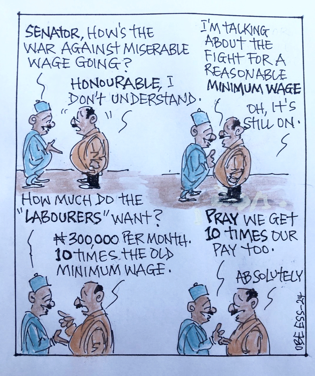 CARTOON OF THE DAY: War against miserable wage