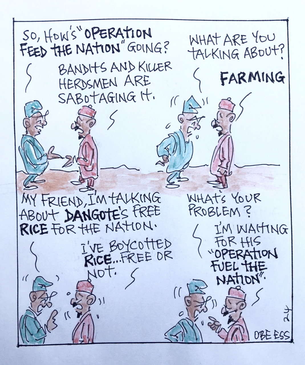 CARTOON OF THE DAY: What about Dangote’s free rice?