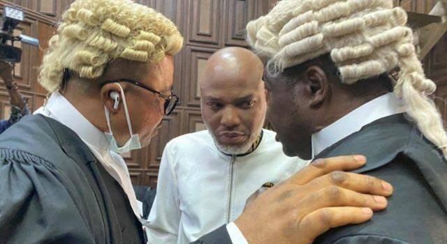 DSS confisticates Nnamdi Kanu’s legal document, IPOB lawyer alleges