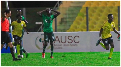 13th African Games: Unimpressive! Flying Eagles lose opening game 2-1 to Uganda