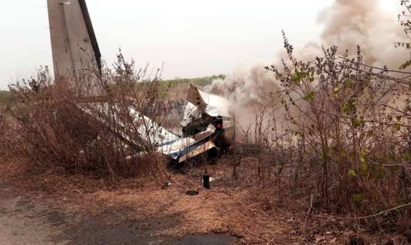 BREAKING: NAF aircraft crashes in Kaduna