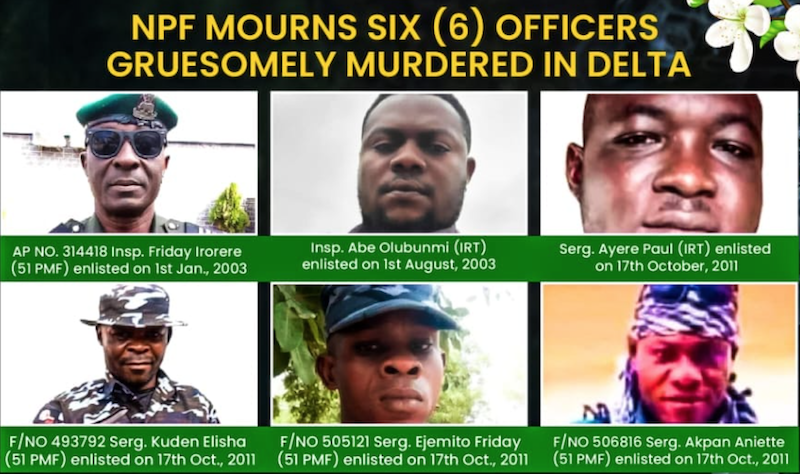 Police set to honour officers killed during operation in Delta
