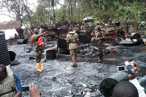 Military uncovers illegal bunkering sites in Rivers village