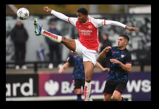SUPERLATIVE! Nigerian-born striker, Obi scores 7 goals as Arsenal wallop Norwich City 9-0