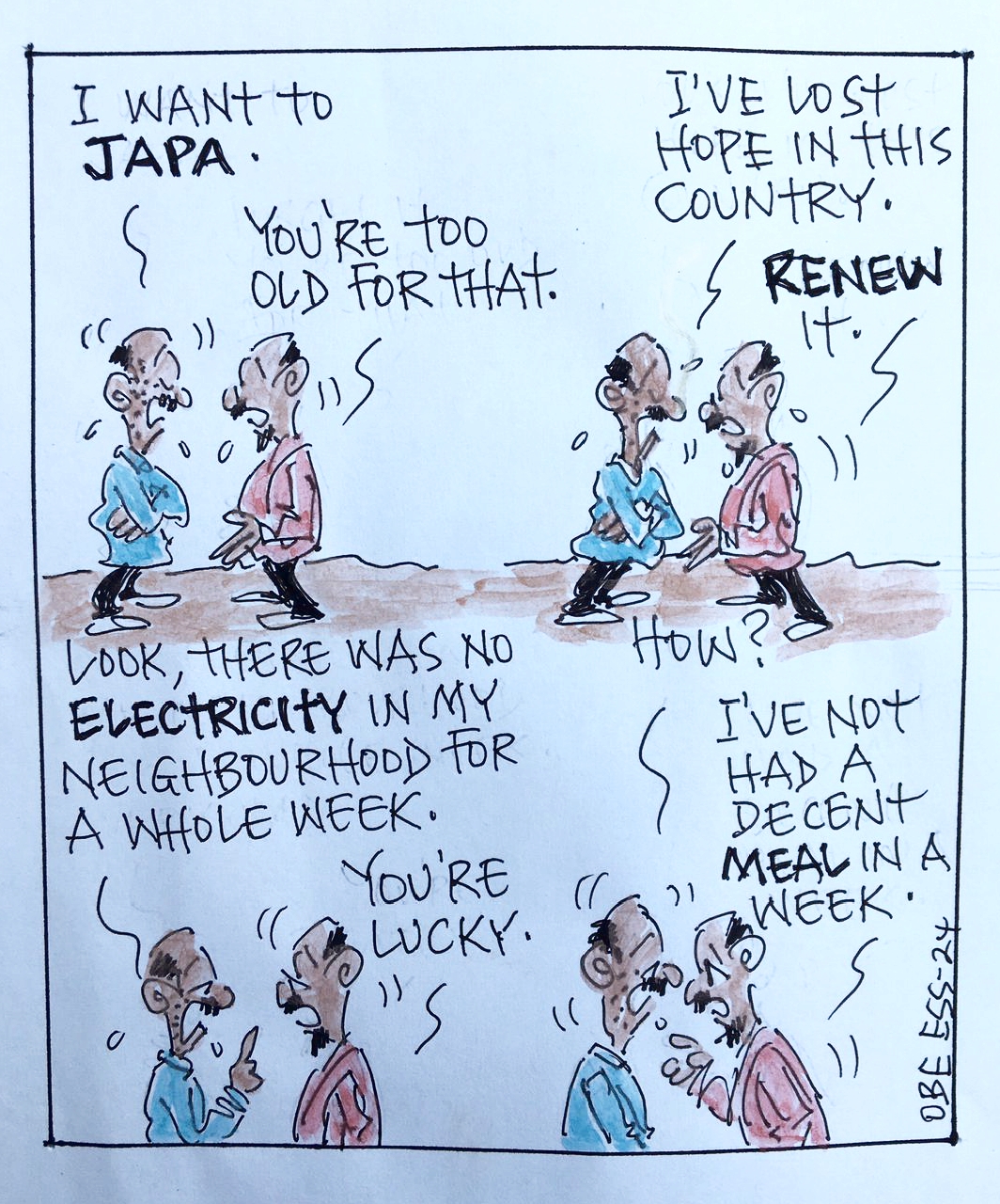 CARTOON OF THE DAY: You are too old to japa