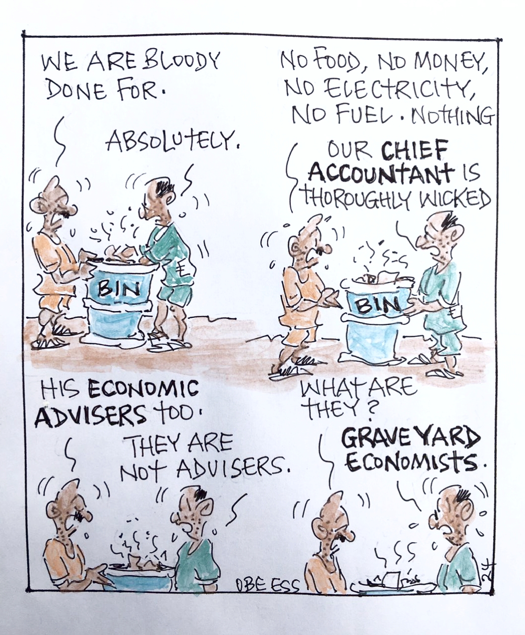 CARTOON OF THE DAY: No food, no money, no electricity, no fuel, nothing