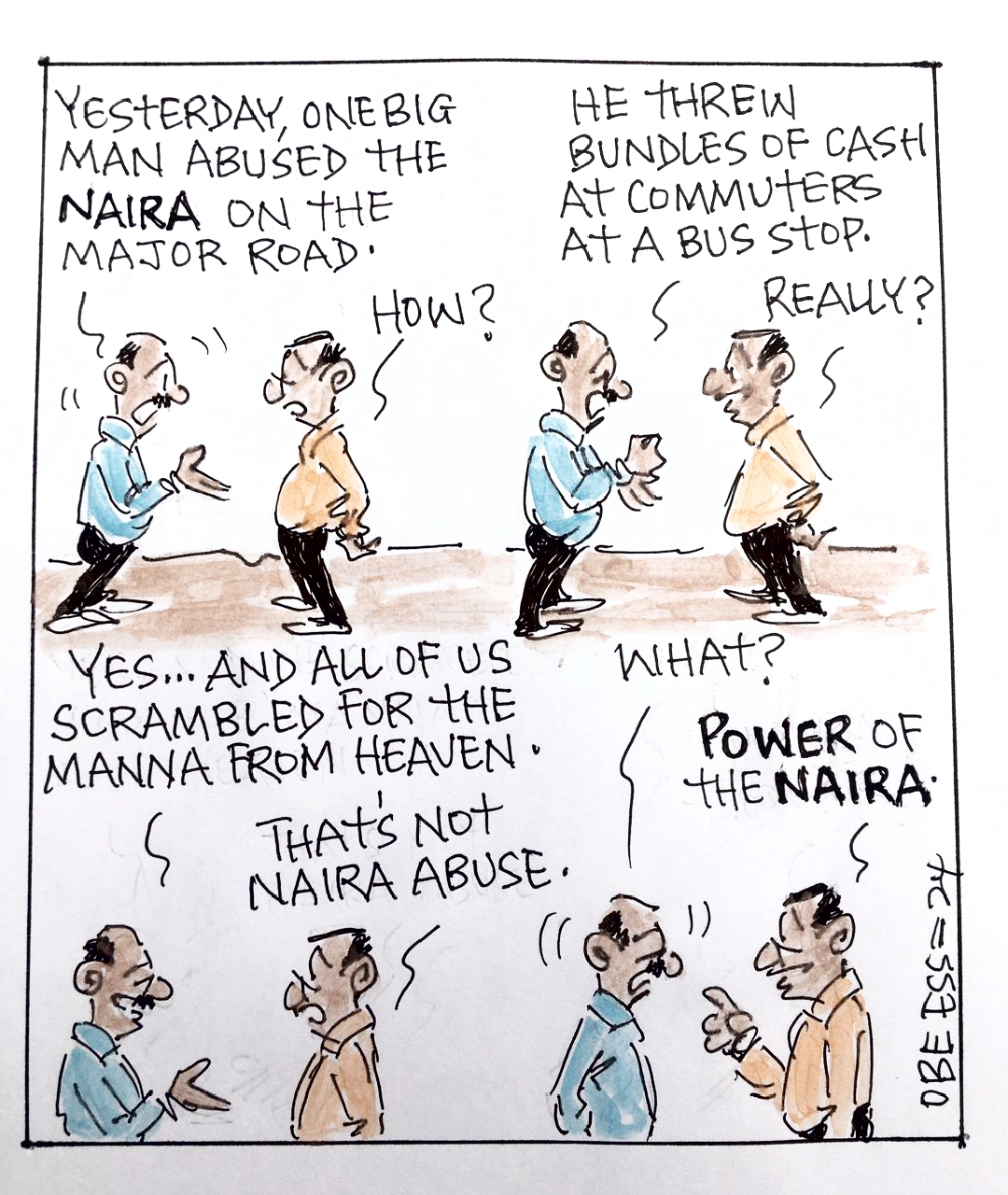 CARTOON OF THE DAY: Power of the Naira