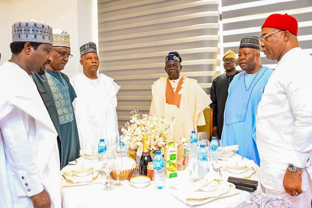 PHOTOS: Senate President Akpabio, govs, federal lawmakers, celebrating Eid Mubarak with President Tinubu