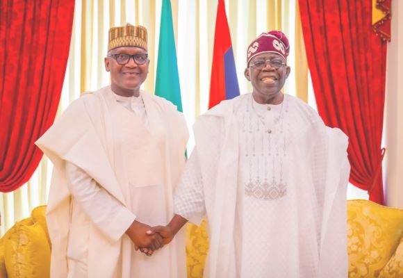 President Tinubu lauds Dangote on diesel price reduction