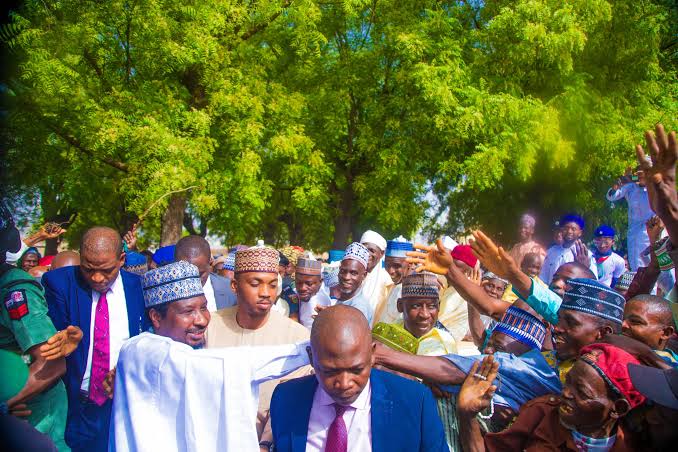 Senator Barau observes Eid prayers, celebrations in Kabo, Kano