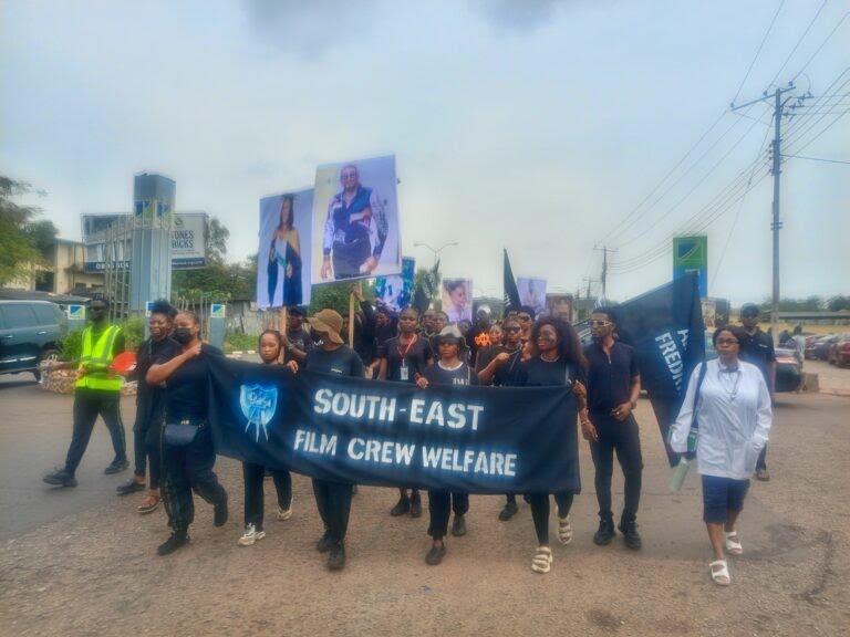 Junior Pope: South East filmmakers stage peaceful protest over the death of 5 members