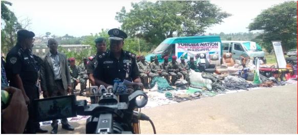 Police parade Yoruba nation agitators, promise to apprehend sponsors