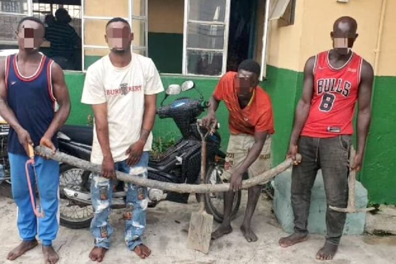 Four suspected cable vandals nabbed in Lagos