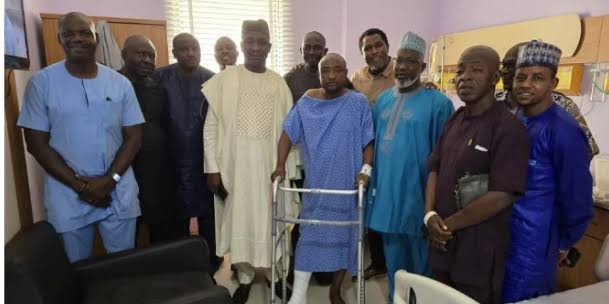 Ex-Super Eagles player, Tijani Babangida recuperating in Abuja hospital